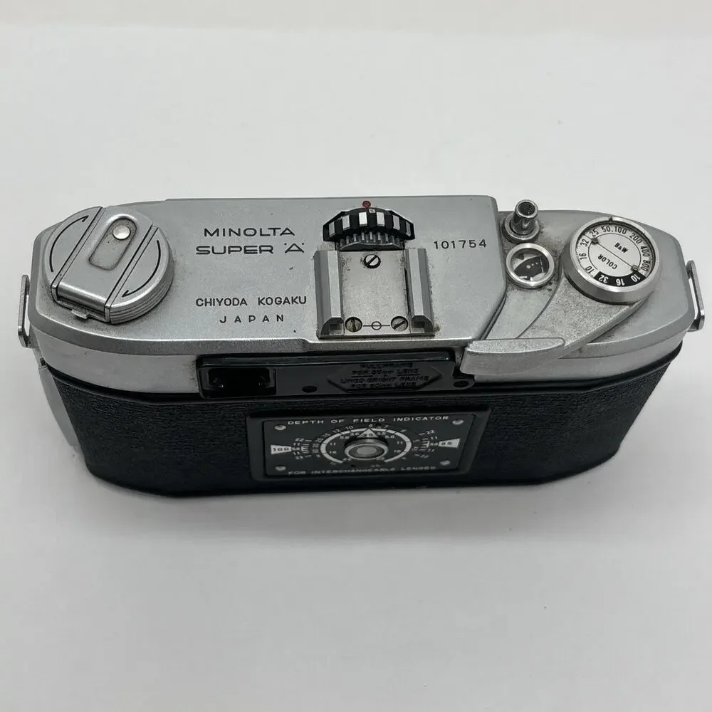 Minolta Super A 35 50 mm Rangefinder Camera Super Rokkor 1:2 f=5cm - EXCELLENT